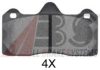 LOTUS A132J0002S Brake Pad Set, disc brake